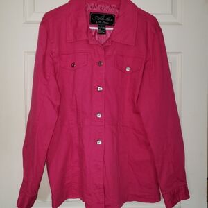 Adele's Pink Jean Jacket for Women